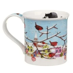 DUNOON Bute Christmas Post Cat Mug -Spode Xmas Store dunoon christmas postbox bute 08 copy 1666195636