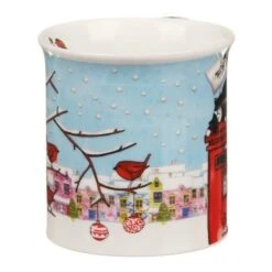 DUNOON Bute Christmas Post Cat Mug -Spode Xmas Store dunoon christmas postbox bute 11 copy 1666195648