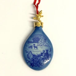 Royal Copenhagen Christmas Drop 2002 'Winter In The Forest'