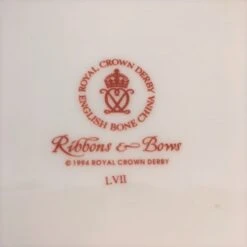 Royal Crown Derby Ribbons & Bows Christmas 8.5" Plate -Spode Xmas Store image42072 1536238764