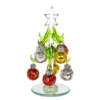 Glass Christmas Tree - Bright Green Tree Small 1230 (Whirl) -Spode Xmas Store swirls 1631633122