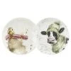 Wrendale Christmas Coupe Plates Duck & Cow Set Of 2 -Spode Xmas Store wnb3994 xw 1 1536326241