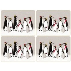 Sara Miller Christmas Penguin Placemats (Set Of 4) 48945