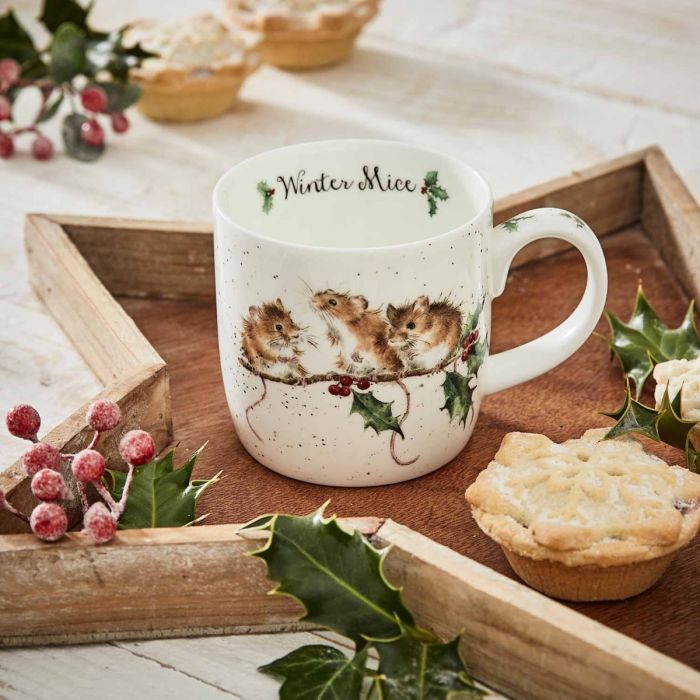 Spode Xmas Store -Spode Xmas Store wrendale winter mice mug mmmz5629 xt lifestyle 2